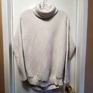 Cynthia Rowley Active Pullover Sweater Womens Long Sleeve Small Biege/White